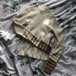Beige long sleeve sweater